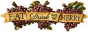 Design Toscano Eat, Drink And Be Merry Wall Sculpture, Multi/Colour(3)