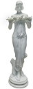 Design Toscano Nymph of The Morning Glories 1915 Bonded Marble Resin Statue, White