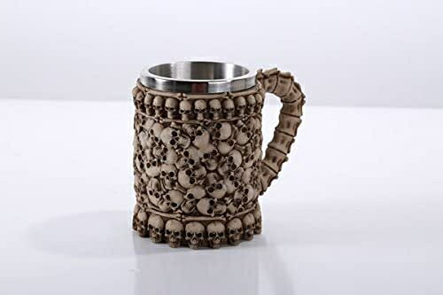 Pacific Giftware スカルボーンヤード オスサリースカル ビールジョッキ タンカード スカル ゴシック装飾 [2]