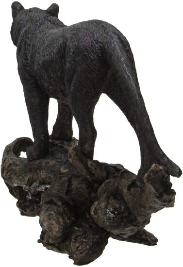 ワールドセレクトショップのPacific Giftware リアルブラックキャットパンサー 木の枝に止まっている装飾樹脂フィギュア｜アングル2