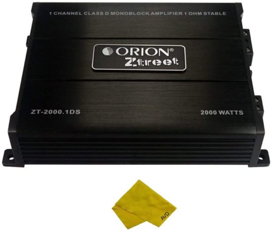 Orion Ztreet モノブロック カーアンプ Class D ステレオ Power アンプ 2000W Max, 1 Ohm Stable, Bass Boost, MOSFET Power Supply, Car Electroni
