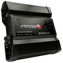 Stetsom Vulcan 3000 1 Ohm Mono カーアンプ, 3000.1 3KW RMS, 1Ω Stable カーオーディオ, HD サウンドクオリティ, クロスオーバー & Bass Boost, Ca