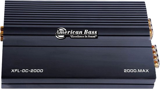 American Bass XFL DC 2000 モノブロック 4 チャンネル Class D 2000W Max Power 1...