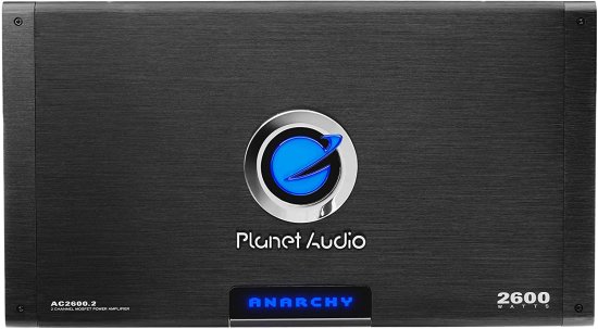 Planet Audio AC2600.2 2 `l J[Av - 2600W, tW, Class A/B, 2-4 Ohm Stable, Mosfet Power Supply, Bridgeable