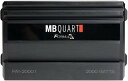 MB Quart FA1-2000.1 Mono チャンネル カーオーディオ アンプ (Black) - Class SQ Amp, 2000-Watt, 1 Ohm Stable, Variable Electronic クロスオーバ