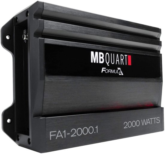 MB Quart FA1-2000.1 Mono チャンネル カーオーディオ アンプ (Black) - Class SQ Amp, 2000-Watt, 1 Ohm Stable, Variable Electronic クロスオーバ 3