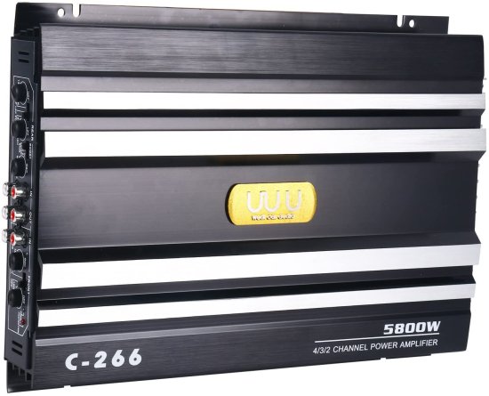 楽天ワールドセレクトショップYaeCCC C-266 Car 4 チャンネル Power アンプ ステレオ Audio Super Bass Sub Woofer Amp 12V