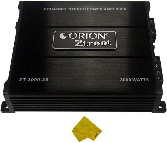 Orion Ztreet 2 チャンネル カーアンプ Class A/B ステレオ Power アンプ 3000W Max 2 Ohm Stable, Bass Boost, クロスオーバー MOSFET Power Suppl