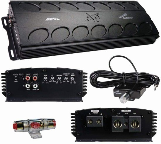 Audiopipe APMN-2000 RMS Class D モノブロック サブウーファー アンプ, 2000W Mono Sub Amp