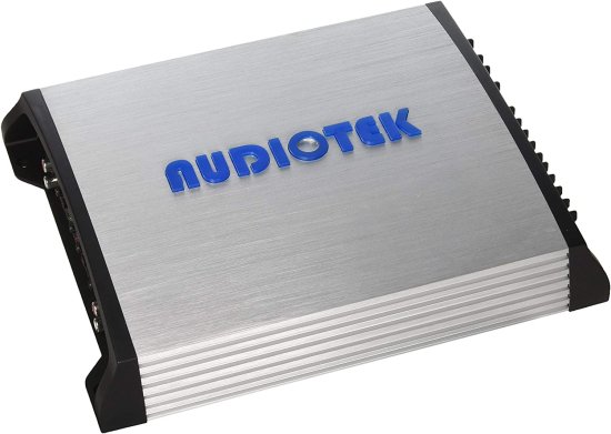 Audiotek At804S 4 チャンネルs Class Ab 2 Ohm Stable 1000W ステレオ Power カーアンプ, Gray