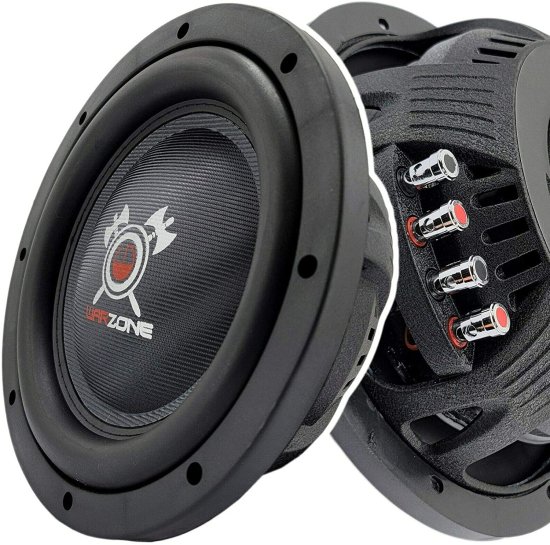 Gravity Warzone WZ10D4-1 10 Inch 1200W Max Power Elite カーオーディオ Shallow サブウーファー 4 Ohm DVC - Dual Voice Coil ステレオ Competitio