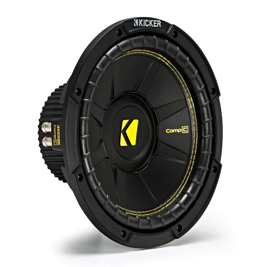Kicker CompC シングル 10 Inch 500W Max Dual Voice Coil 4 Ohm Car サブウーファー