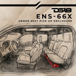 DS18 ENS-66X Under Seat エンクロージャー for Pick Up Trucks 6 x 6.5 サブウーファー - High Density Abs, UV Protected and All Elements Ready