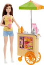 Barbie バービー Careers Juice Bar Brunette Dollのプレイセット