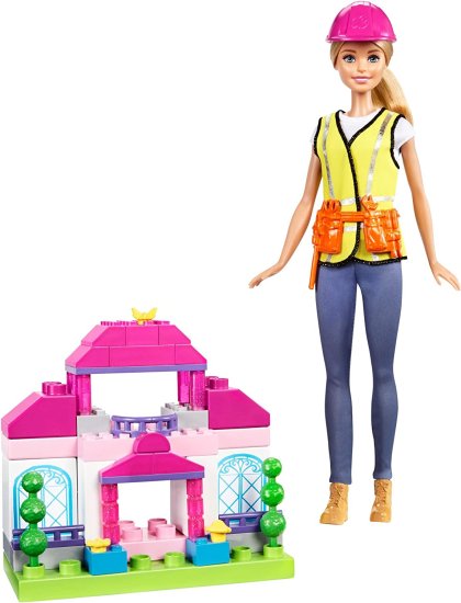 Other - Barbie Mega Bloks compatibuildレンガ付きのバービービルダードール