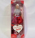 Barbie バービー1999バレンタインスペシャルエディション12インチ人形-xxxoooバービー人形グラマードレス 靴 ヘアブラシ