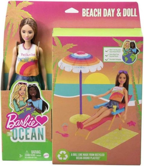 ワールドセレクトショップのBarbie バービーはオーシャン＆ビーチドールプレイセットが大好きです - マリブブルネット｜アングル2