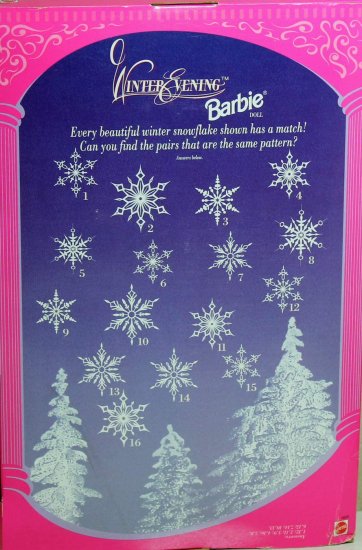 Barbie バービー - 冬の夕方バービー - 特別版人形（1998）マテル 3