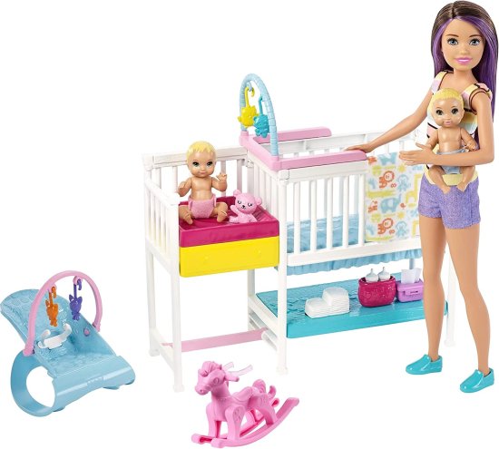 Barbie Mattel バービー Skipper Hora de la Siesta、Regalo ParaNinasYNinos39Anos + Vamos De Viaje、MunecoKenConAccesorios Color/Modelo Surtido