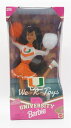 【商品名】Barbie マイアミ大学バービーチアリーダーアフリカ系アメリカ人Miami University Barbie Cheerleader African-American【商品説明】・University of Miami Brunette Barbie ・Special Edition ・Introduced in 1996 ・No Longer available from Mattel ・Brunette Version is hardest to find!