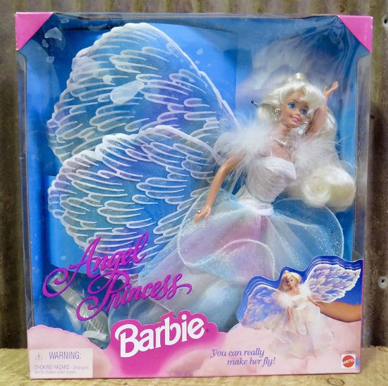 Barbie エンジェルプリンセスバービー「フライング」人形wキラキラガウン＆ウィングス（1998）