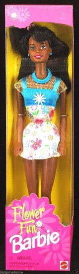 Barbie マテルフラワーファンバービーアフリカ系アメリカ人人形