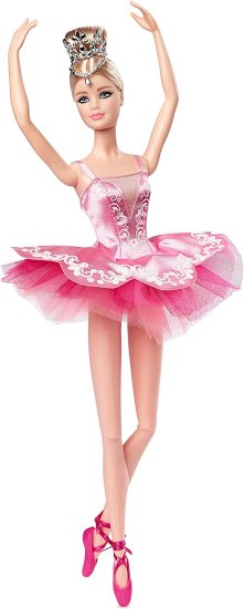 Barbie バービーシグネチャーバレエは人形を望んでいます。 12インチチュチュ、ポイントシューズ、ティアラ、人形スタンドと信itiveの証明書、6歳以上の贈り物 2
