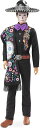 Barbie バービー2021 Dia de Muertos Ken Doll(12インチ)刺繍されたシャツ、Serape&Sombrero、Calaveraフェイスペイント、コレクターへの贈り物