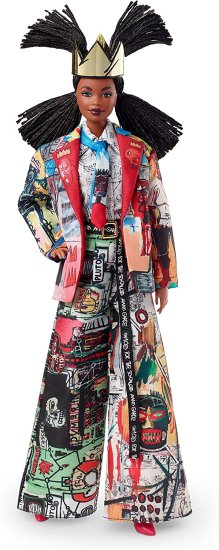 Other - Barbie バービーコレクターのジャンミシェルバスキアXドールブレードとクラウン、アート風のスーツとアクセサリーを身に着けています。