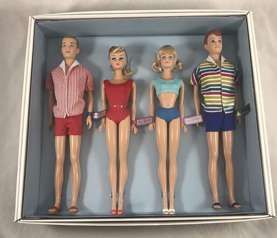 Barbie バービーゴールドラベルダブルデート50周年記念ギフトセット、ケン、ミッジ＆アランファンクラブ専用