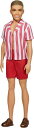 【商品名】Barbie バービーケン60周年記念人形Barbie Ken 60th Anniversary Doll 1 in Throwback Beach Look with Swimsuit & Sandals for Kids 3 to 8 Years Old【商品説明】・Ken doll is celebrating his 60th anniversary in style -of the past! ・This beachy retro looks represent one his most iconic outfits -1961 Original Ken doll -updated with a modern twist. ・Ken doll wears a red striped top and a pair of red swim trunks. ・Red sandals are perfect for stepping into beach and poolside stories. ・Makes a great gift for kids 3 years and older who will love exploring the world of Barbie with her bestie Ken (each sold separately, subject to availability).
