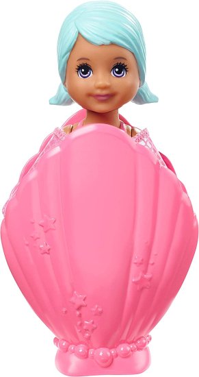 ワールドセレクトショップのBarbie バービードリームトピアブラインドパックサプライズマルメイドドール、4インチ、貝殻、サプライズルック、3-7歳への贈り物｜アングル2