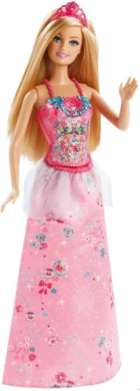 乐天商城 - Barbie バービーフェアリーテールマジックプリンセスバービードール、ピンク