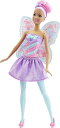 Barbie キャンディーで装飾された翼のあるバービー妖精の人形