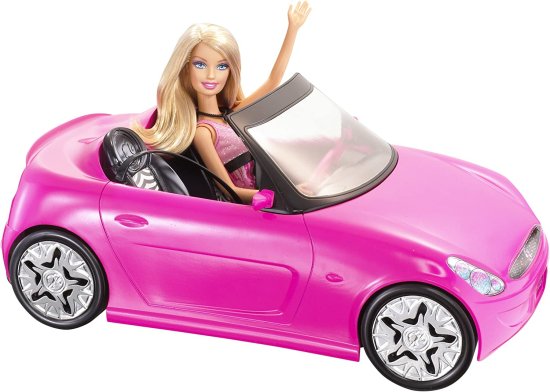 Other - Barbie バービーグラムピンクコンバーチブルとバービー人形