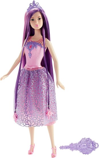 【商品名】Barbie バービーエンドレスヘアキングダムプリンセスドール、パープルBarbie Endless Hair Kingdom Princess Doll, Purple【商品説明】・Barbie delivers a new spin on hair! ・This long-haired Barbie princess doll is ready for new fabulous hairstyles created by you! ・She features 8 inches of gorgeous pink-streaked purple hair. ・A brush and tiara headband let young stylists creative expressive looks. ・For even more hairstyling fun, the two beads in the doll’s hair are designed to work with the Barbie styling tool sold with the Barbie Snap ‘n Style Princess Doll (sold separately). ・Style the doll’s long pink and purple hair, then brush out and start again for endless hairstyling expression! ・Barbie princess doll is ready for anything in a princess-worthy bodice with decorative neck detail, a shimmery print skirt and fabulous pair of shoes. ・For even more hair-play fun, collect all of the dolls and pets from the Endless Hair Kingdom (each sold separately, subject to availability).