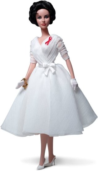 Barbie バービークラシックホワイトダイヤモンドエリザベステイラー12インチ人形 2