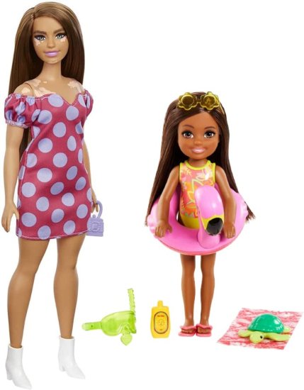 Barbie バービーファッショニスタドール＃171とチェルシーバンドル、ジャングルペット、フロート、アクセサリー、3-7歳のギフト