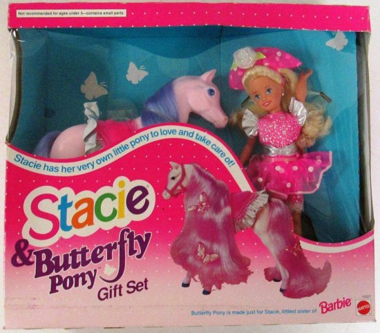 Barbie バービー Stacie＆Butterflyポニーギフトセット（1993）