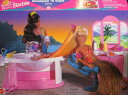 Barbie バービー Hula Hair Shampoo 'nスタイルサロンプレイセットWシンク&ワーキングスプレーホース(1996 Arcotoys、Mat...