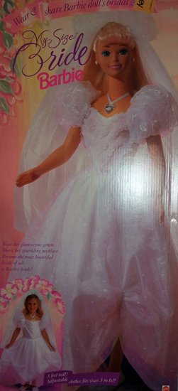 ワールドセレクトショップのBarbie バービー12052 1994私のサイズの花嫁人形｜アングル2
