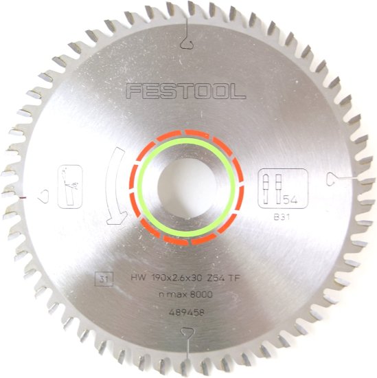 Festool եġ 489458 Saw Blade for Laminate or Solid Surfaces 54t