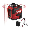 SKIL 65ft. 360° Red Self-Leveling Cross Line Laser Level with Horizontal and Vertical Lines Rechargeable Lithium Battery with USB Charging Port