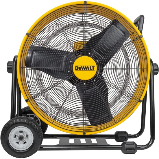 Dewalt デウォルト DXF-2490 High-Velocity Industrial, Drum, Floor, Barn, Warehouse Fan, Heavy Duty Air Mover with Adjustable Tilt & Large Wheel,