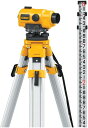Dewalt デウォルト DW096PK 26X Automatic Optical Level Kit with Tripod, Rod, and Carry...