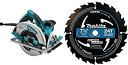 Makita マキタ 5007MGA Magnesium 7-1/4-Inch Circular Saw with Electric Brake with A-94530-10 7-1/4 24T Ultra-Coated Framing Blade, 10-Pack