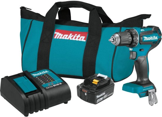 Makita マキタ XFD13SM1 18V LXT Lithium-Ion Brushless Cordless 1/2 Driver-Drill Kit (4.0Ah)