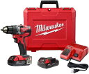 Milwaukee 2801-22CT M18 18-Volt Lithium-Ion Brushless Cordless Compact 1/2 Inch ...