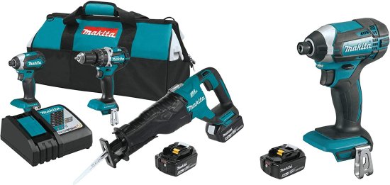 Makita ޥ XT328M 4.0 Ah 18V LXT Lithium-Ion Brushless Cordless Combo Kit, 3 Piece w/ Makita ޥ BL1860B 18V 6.0 Ah Battery &Makita ޥ