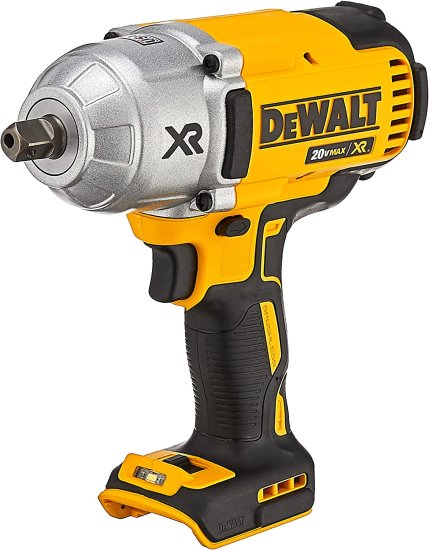 Dewalt デウォルト 20V MAX XR Brushless High Torque 1/2" Impact Wrench with Detent Anvil, Cordless, Tool Only (DCF899B)